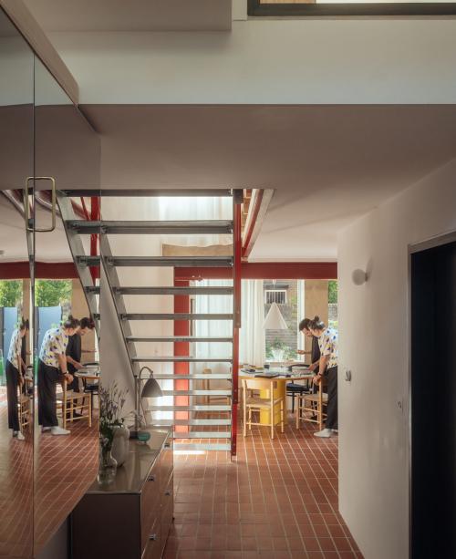 Elemental House by Archmongers has Staffs red quarry tiles throughout the ground floor image by Jim Stephenson